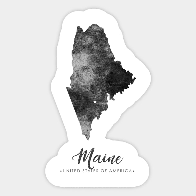 maine state map Sticker by StudioGrafiikka